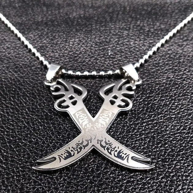 Collier Zulfikar (Zulfiqar) - Bijou Neuf Avec étiquettes, Style Symbole Islamique