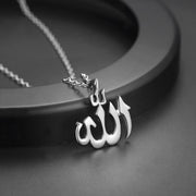 Collier Allah pendentif argent