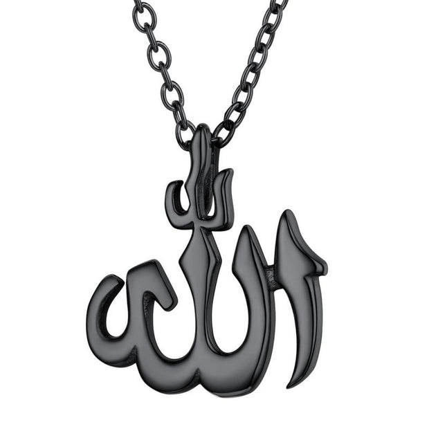 JewelryWe Collier Homme Pendentif Lampe D'Allah - Chaîne Acier Inoxydable Couleur Bronze - Design Classique Et Élégant