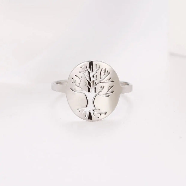 Bague arbre de vie argentée Bijoux Musulmans bagues Bijoux Musulmans