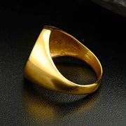 Bague chevalière arbre de vie dorée Bijoux Musulmans bagues Bijoux Musulmans