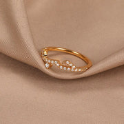 Bague d'amour arabe dorée Bijoux Musulmans bagues Bijoux Musulmans