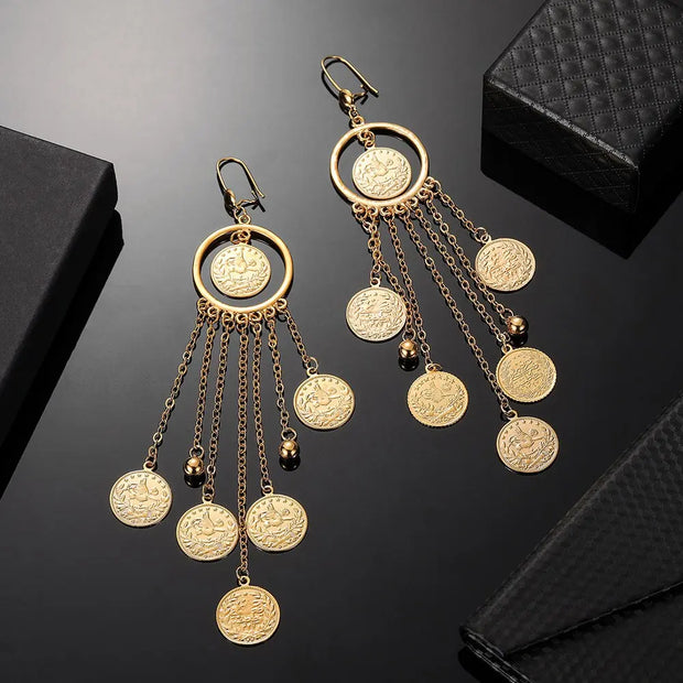 Boucles d'oreilles Allah en forme de goutte Bijoux Musulmans boucles d'oreilles Bijoux Musulmans