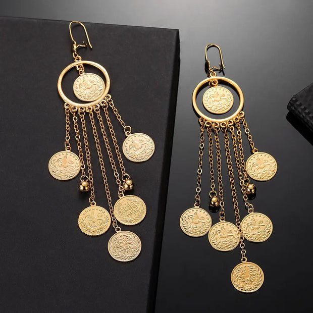 Boucles d'oreilles Allah en forme de goutte Bijoux Musulmans boucles d'oreilles Bijoux Musulmans