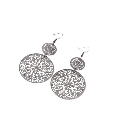 Boucles d'oreilles à disque creux noir Bijoux Musulmans boucles d'oreilles Bijoux Musulmans