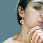 Boucles d'oreilles arbre de vie dorée Bijoux Musulmans boucles d'oreilles Bijoux Musulmans