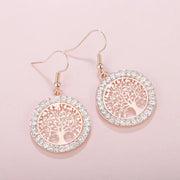 Boucles d'oreilles arbre de vie dorée Bijoux Musulmans boucles d'oreilles Bijoux Musulmans