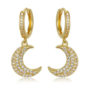 Boucles d'oreilles lune dorée Bijoux Musulmans boucles d'oreilles Bijoux Musulmans