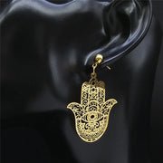 Boucles d'oreilles main de Fatma dorée Bijoux Musulmans boucles d'oreilles Bijoux Musulmans