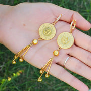Boucles d'oreilles pièce de monnaie Bijoux Musulmans boucles d'oreilles Bijoux Musulmans