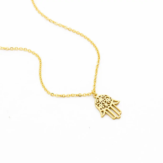 Collier à main doré Bijoux Musulmans colliers Bijoux Musulmans