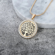 Collier arbre de vie doré Bijoux Musulmans colliers Bijoux Musulmans