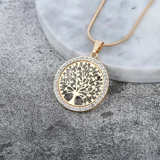 Collier arbre de vie doré Bijoux Musulmans colliers Bijoux Musulmans