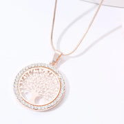 Collier arbre de vie rose doré Bijoux Musulmans colliers Bijoux Musulmans
