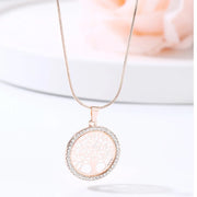 Collier arbre de vie rose doré Bijoux Musulmans colliers Bijoux Musulmans