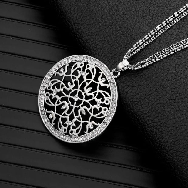 Collier fleur de vie argenté Bijoux Musulmans colliers Bijoux Musulmans