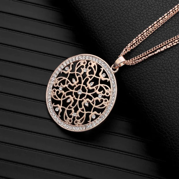 Collier fleur de vie doré Bijoux Musulmans colliers Bijoux Musulmans