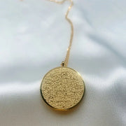 Collier médaille rond doré Bijoux Musulmans colliers Bijoux Musulmans