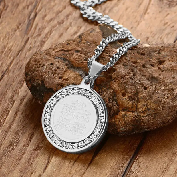Collier rond argenté Bijoux Musulmans colliers Bijoux Musulmans